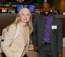 Jayme Burke from USF School of Nursing and Larry Woodland from Side by Side